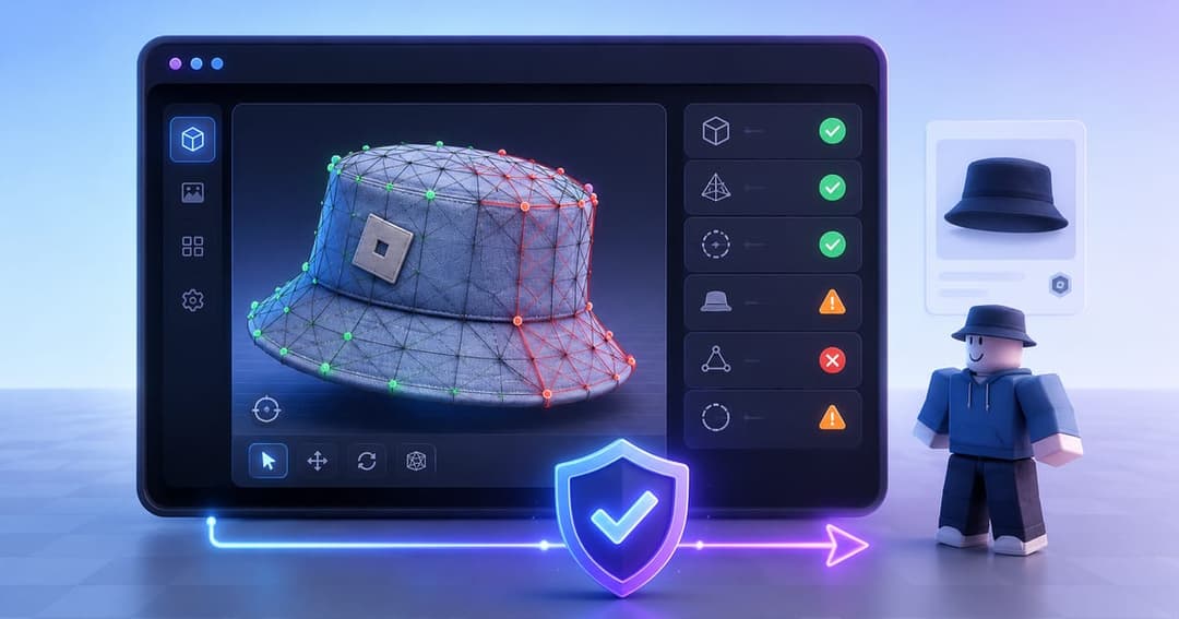 Erros de validação UGC no Roblox: por que os envios falham