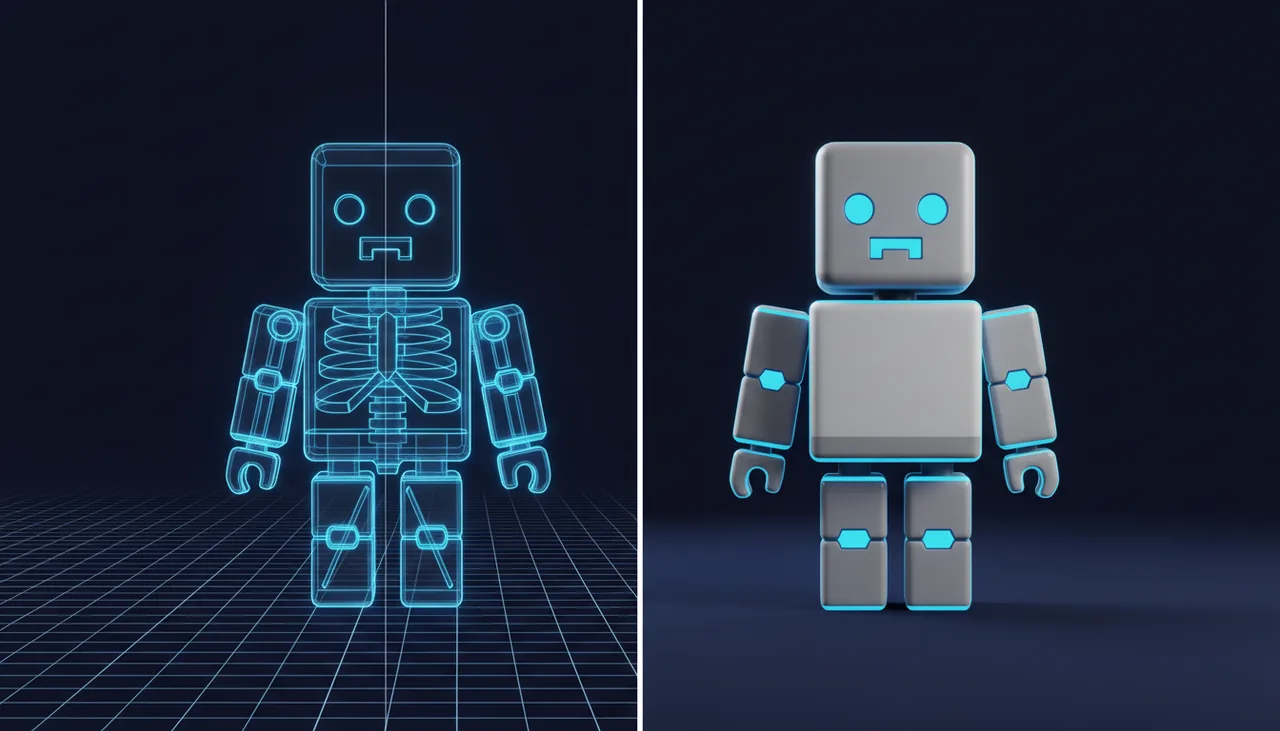 Roblox R15 animation generated without Mixamo retargeting