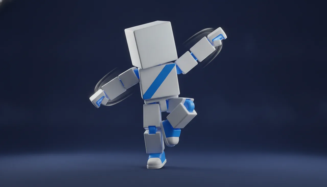 AI-generated Roblox emote — hip hop dance animation on an R15 avatar