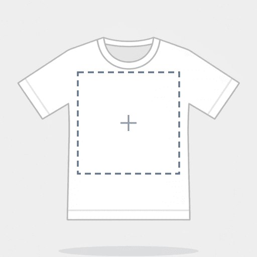 Roblox t-shirt mockup showing the front print area for your design