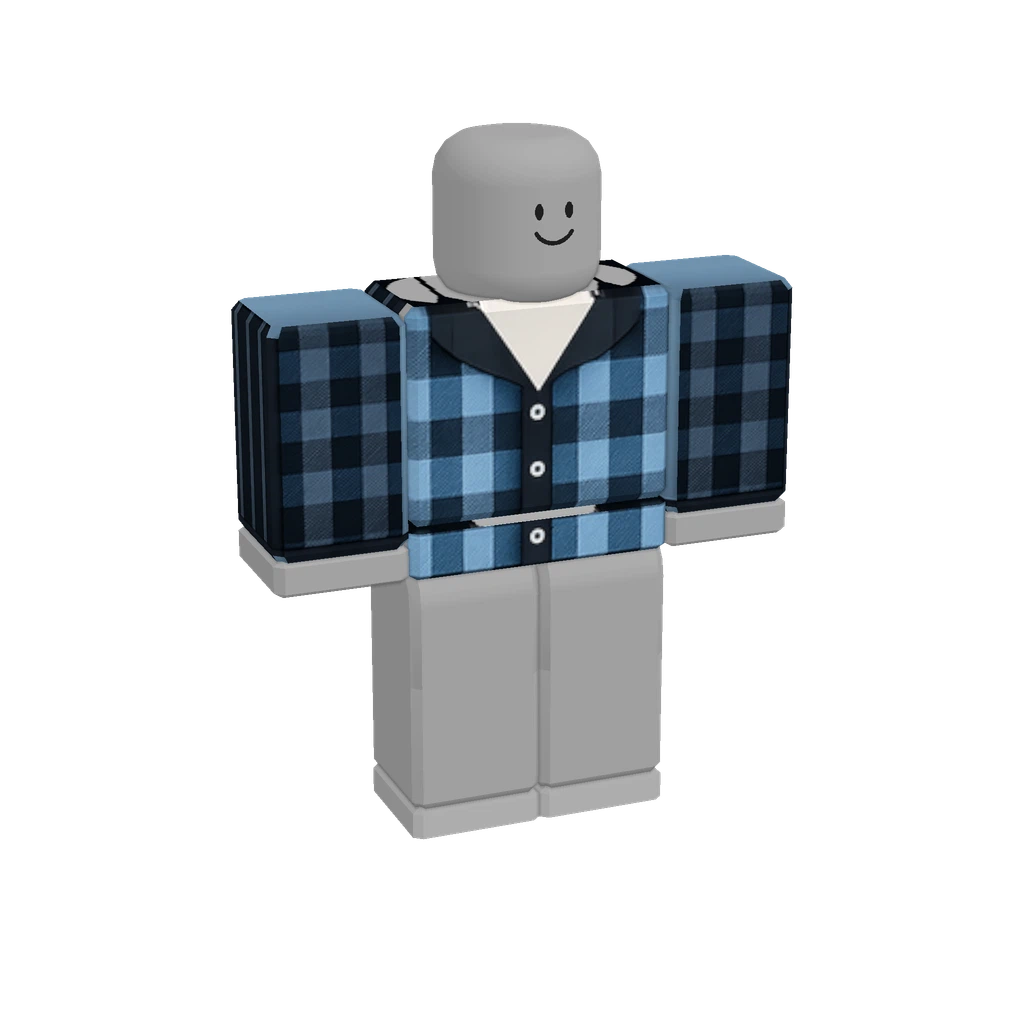Vintage Blue Black Shirt - Roblox Shirt Template